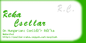 reka csellar business card